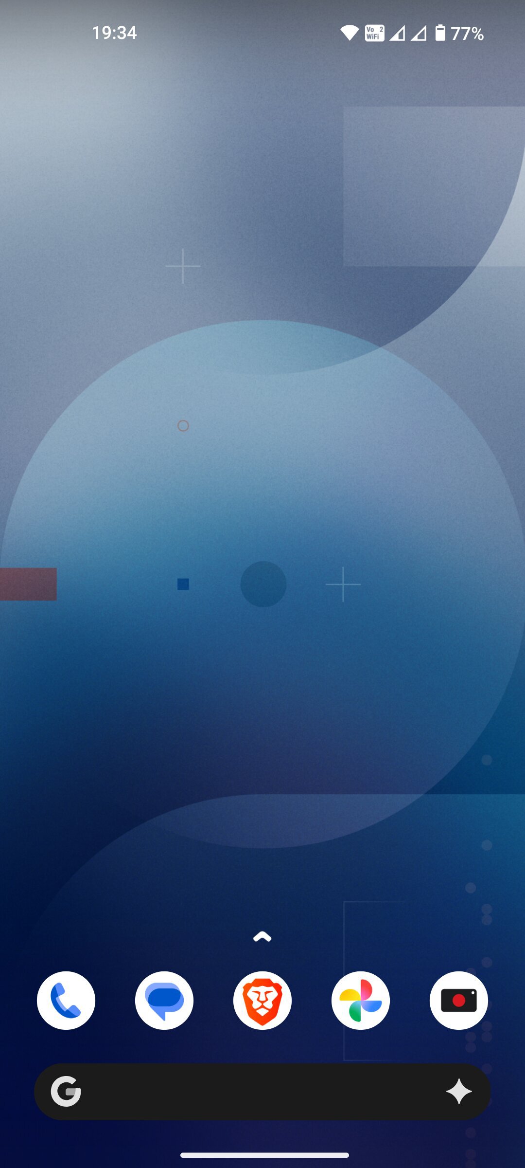 Hyperion Launcher interface on Android phone (1)