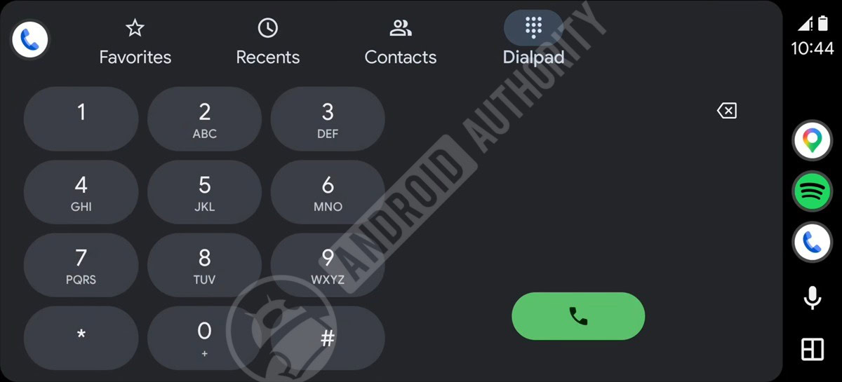 New Android Auto dial pad with Expressive design watermarked