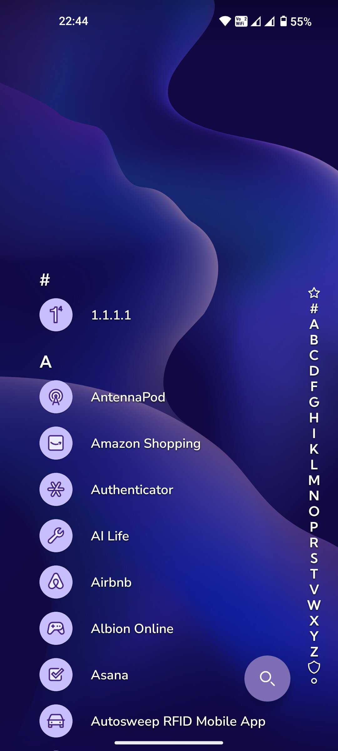 Niagara Launcher interface on Android phone (3)