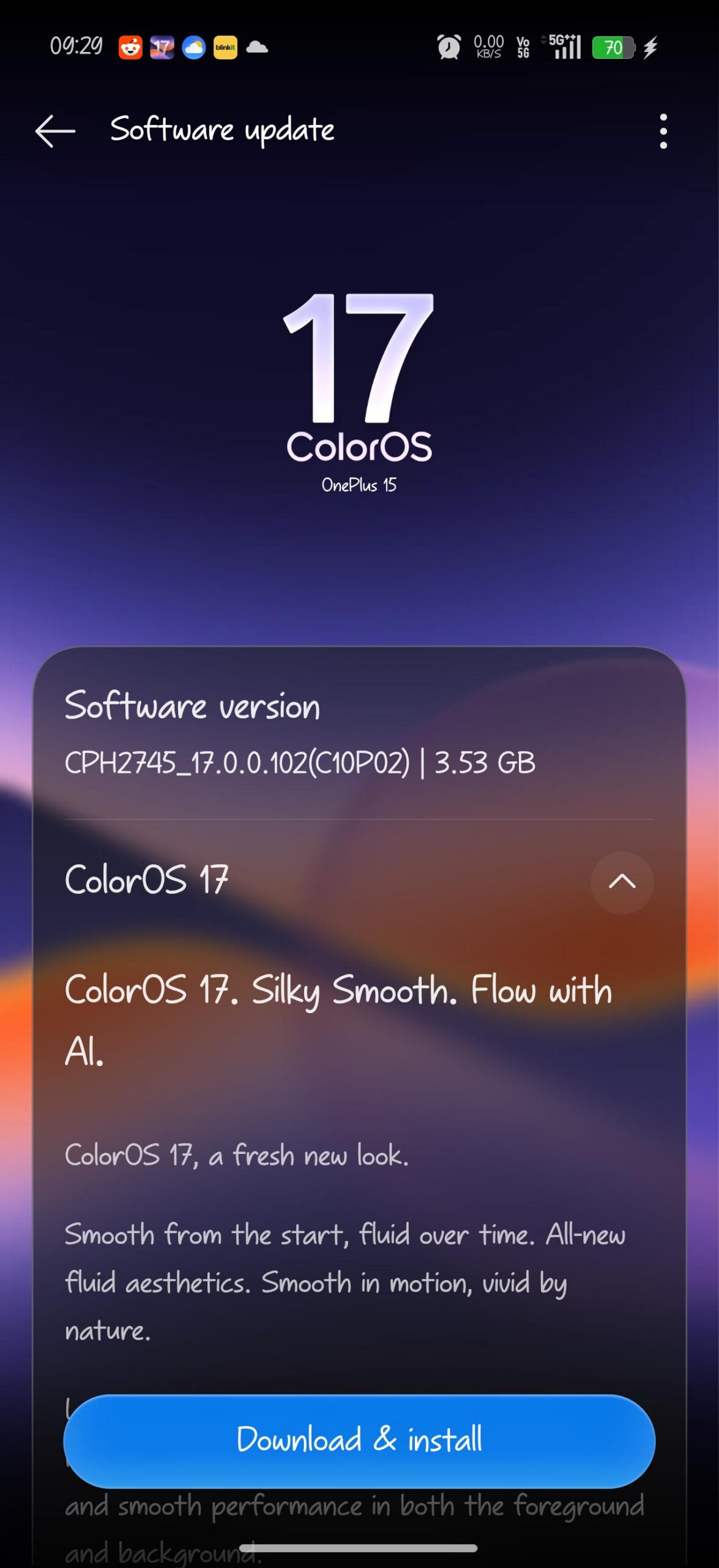 OnePlus 15 Color OS 17 OnePlus 15 Color OS 17