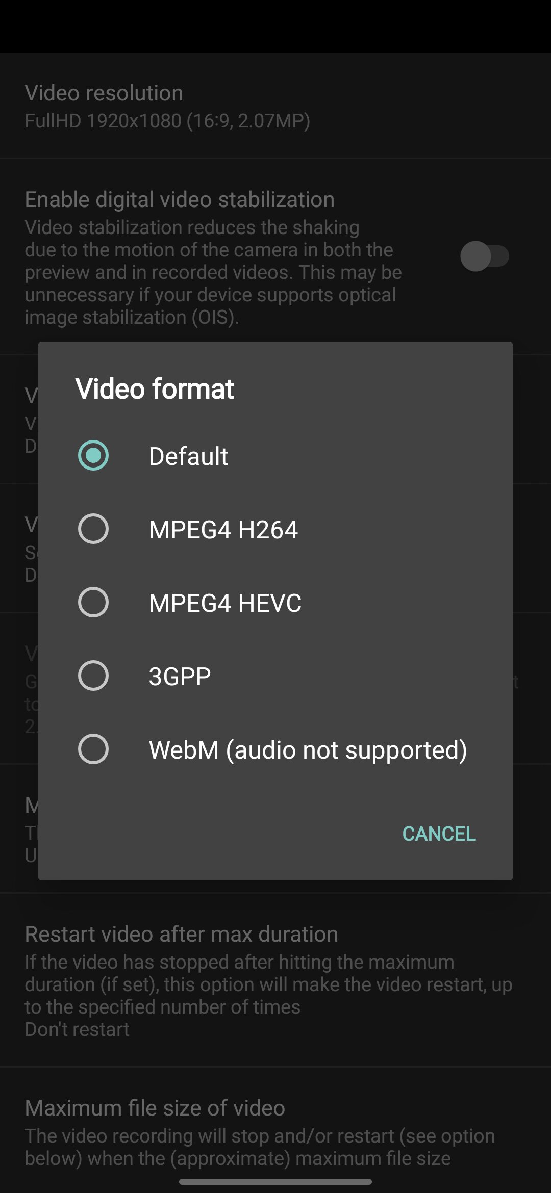 Open Camera interface on Samsung Galaxy S25 (13)
