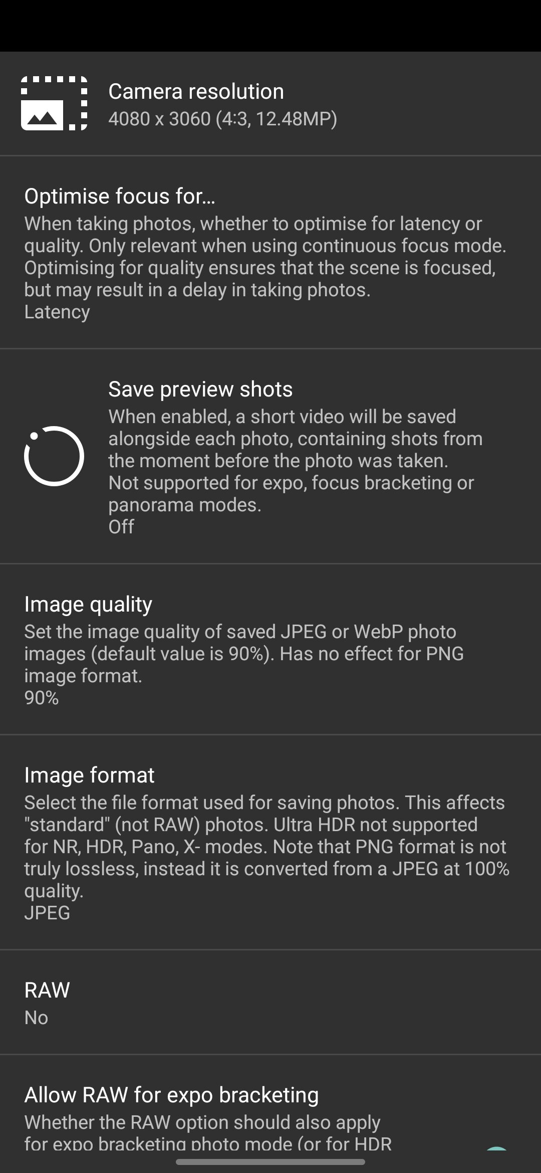 Open Camera interface on Samsung Galaxy S25 (7)