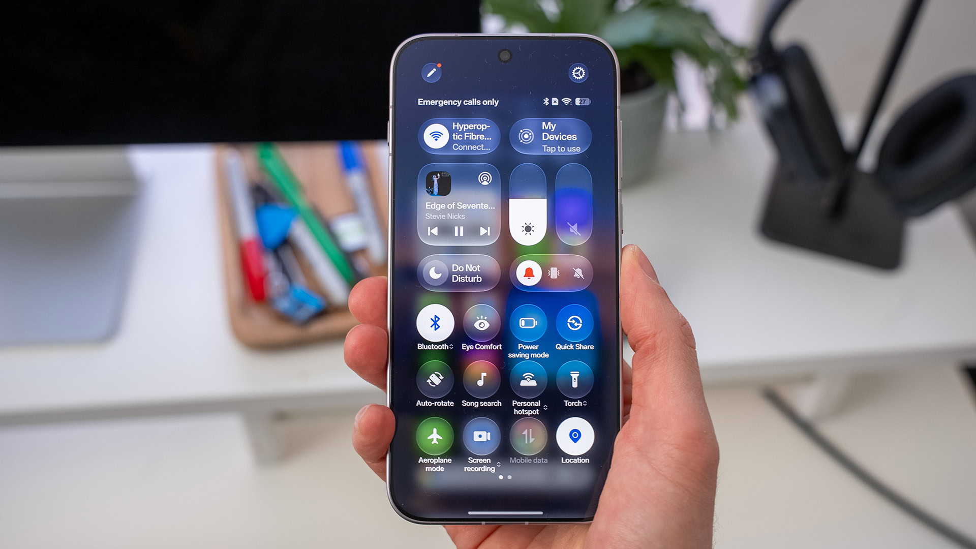 Quick settings ColorOS 17