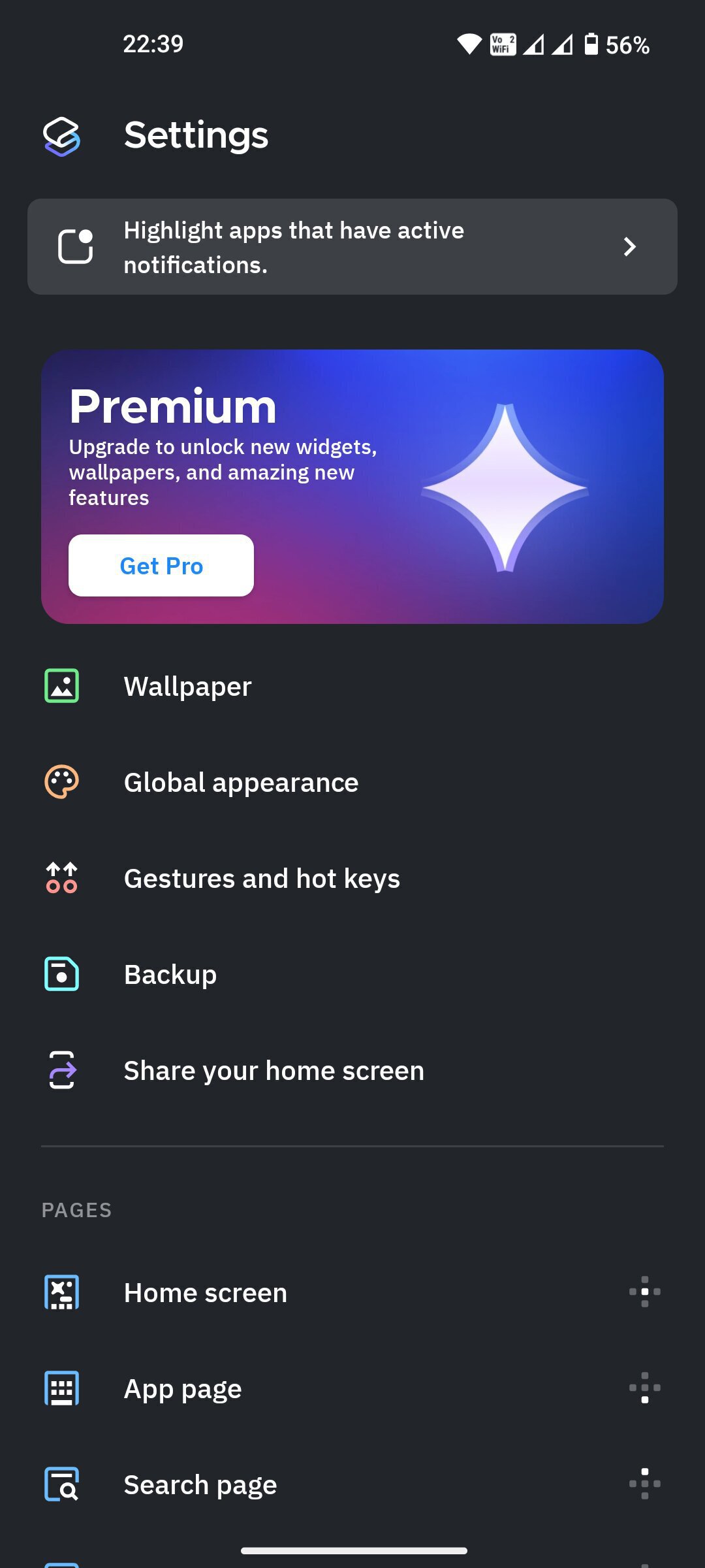Smart Launcher interface on Android phone (4)