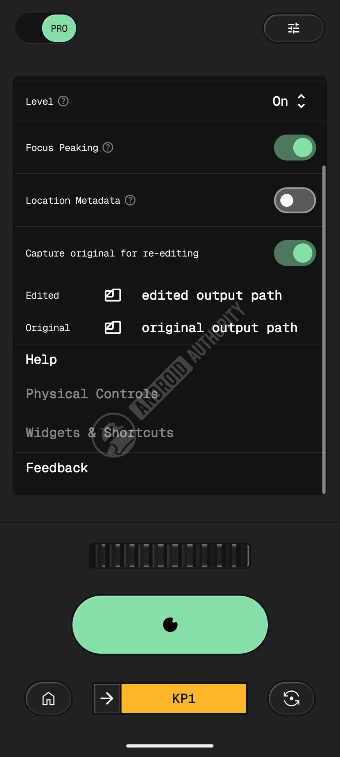 Snapsed help physical controls watermarked