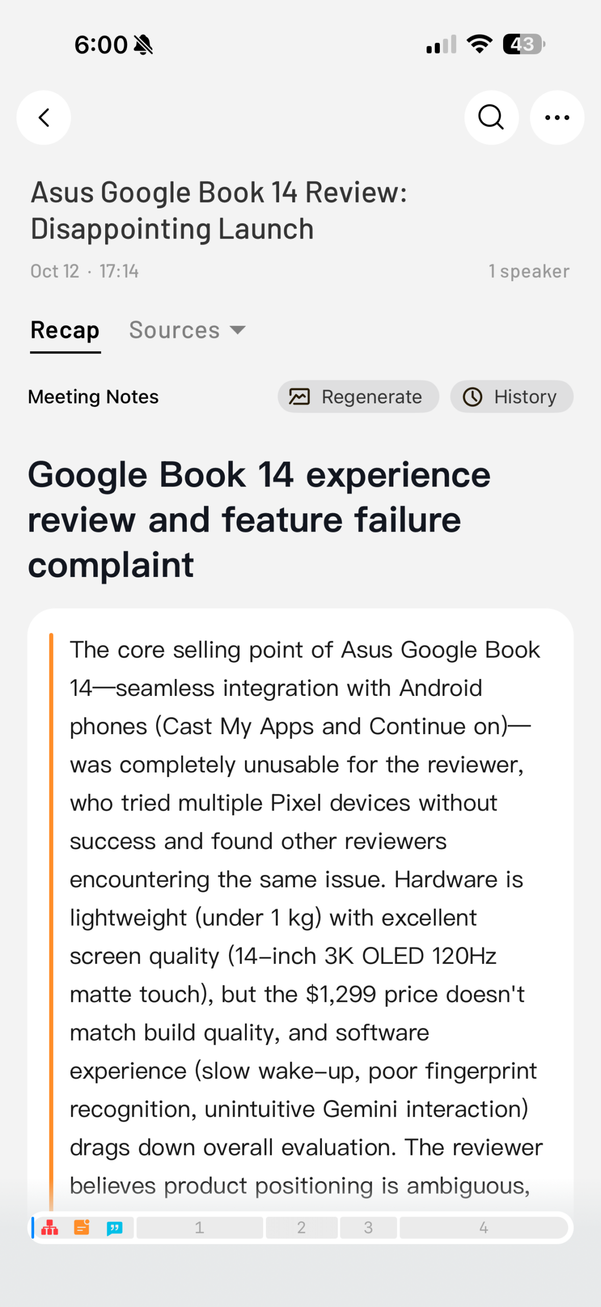 Soulog Sense screenshots for summary Googlebook 1