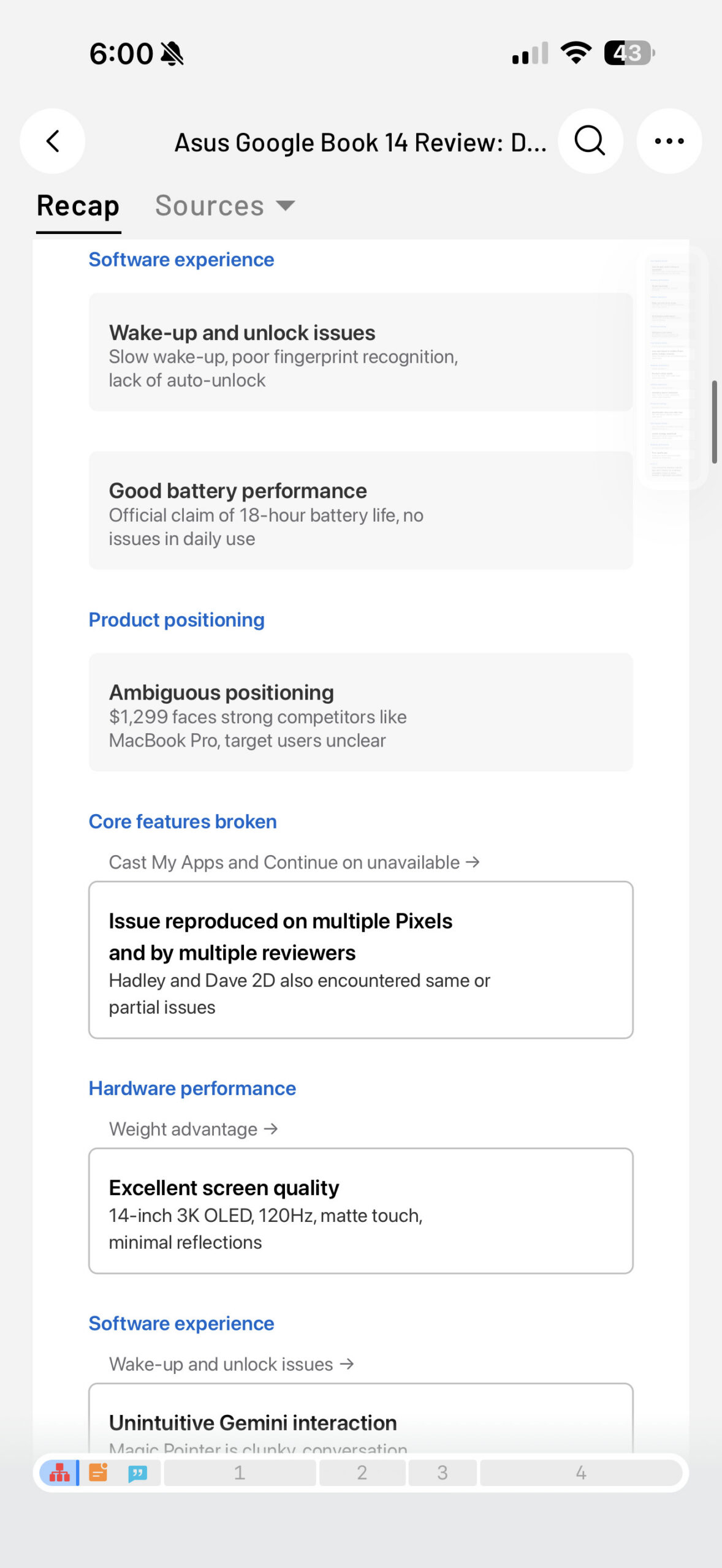 Soulog Sense screenshots for summary Googlebook 3