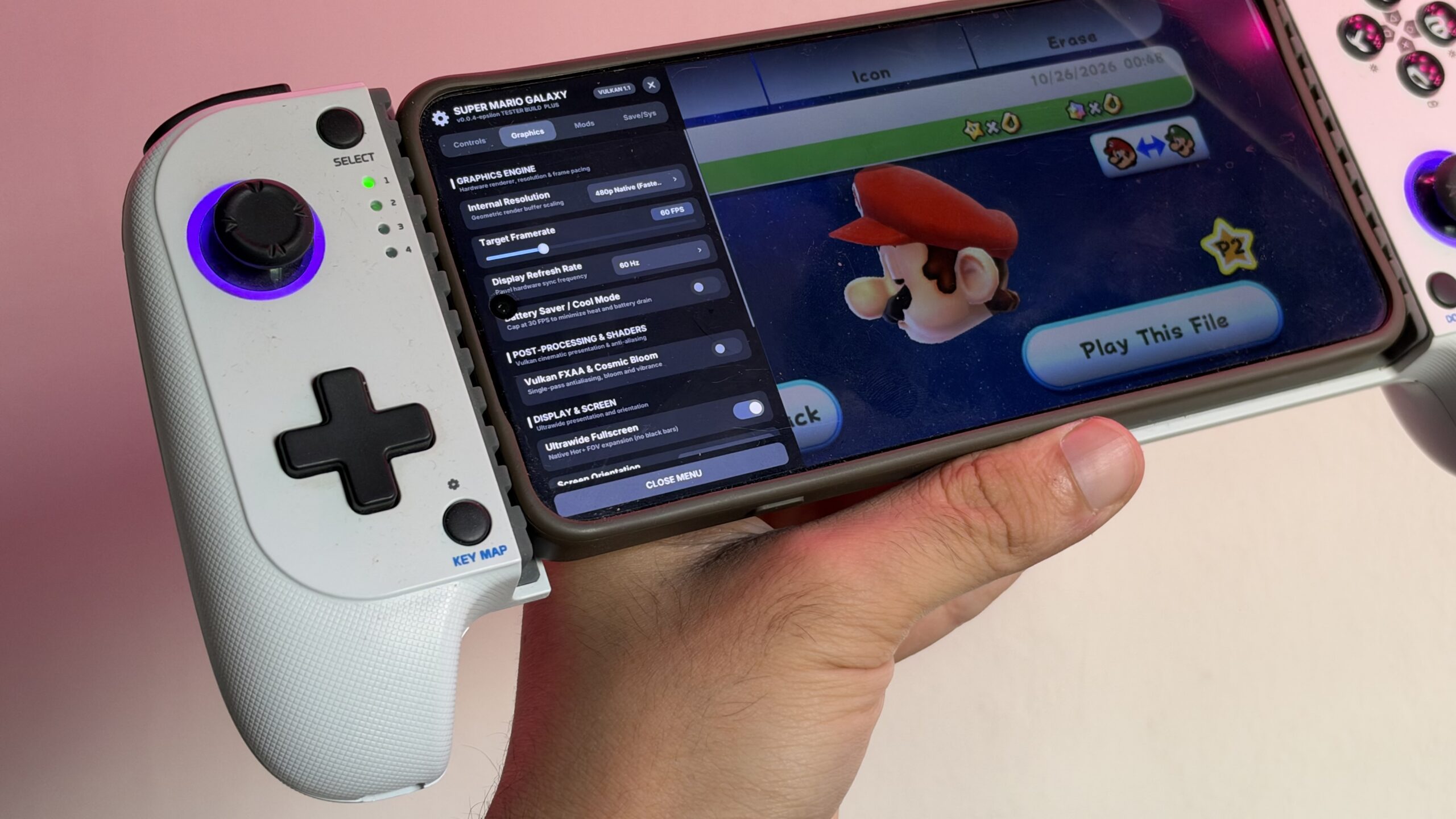 Super Mario Galaxy Android overlay Super Mario Galaxy Android overlay