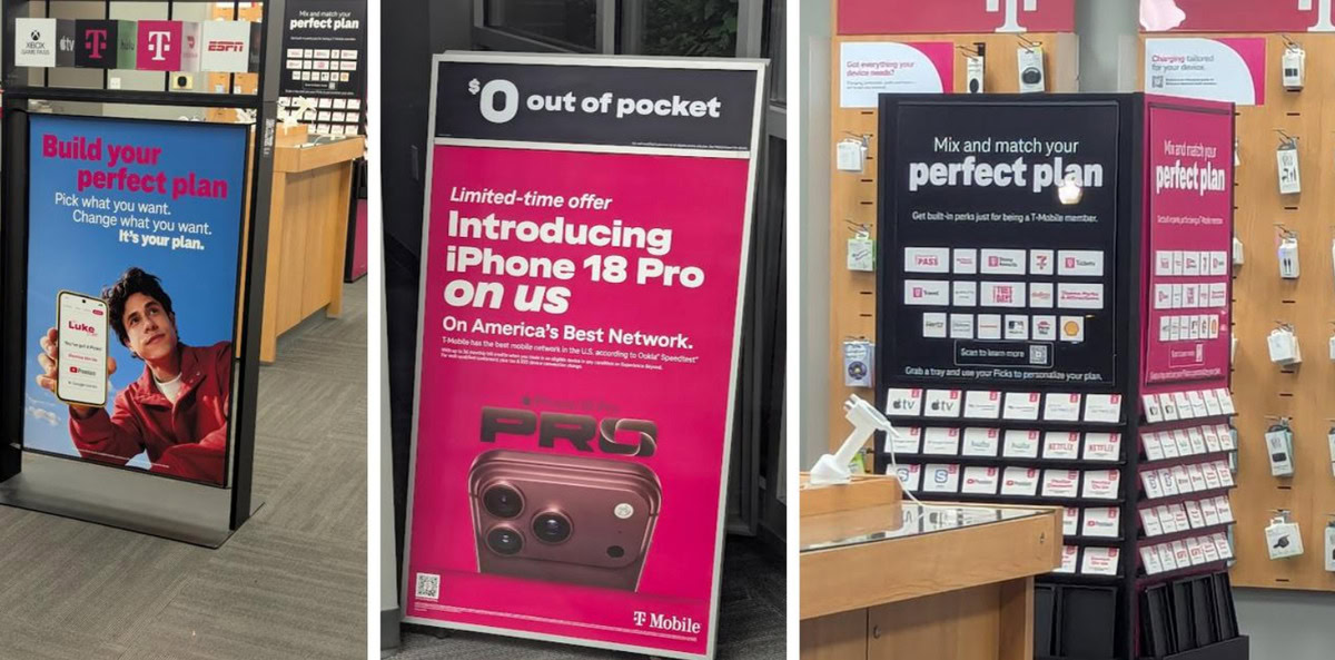T Mobile store reveals T Mix 2