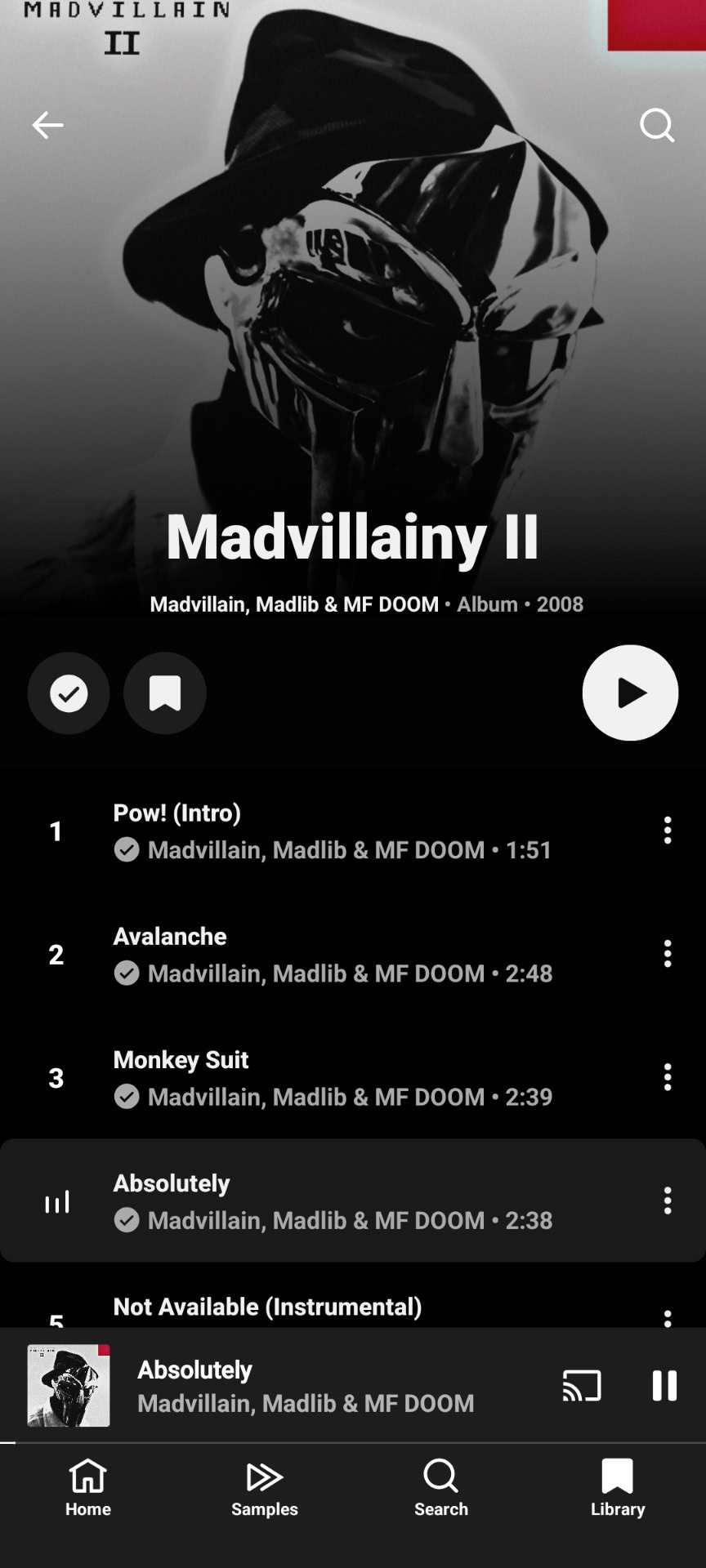 YouTube Music Album New UI