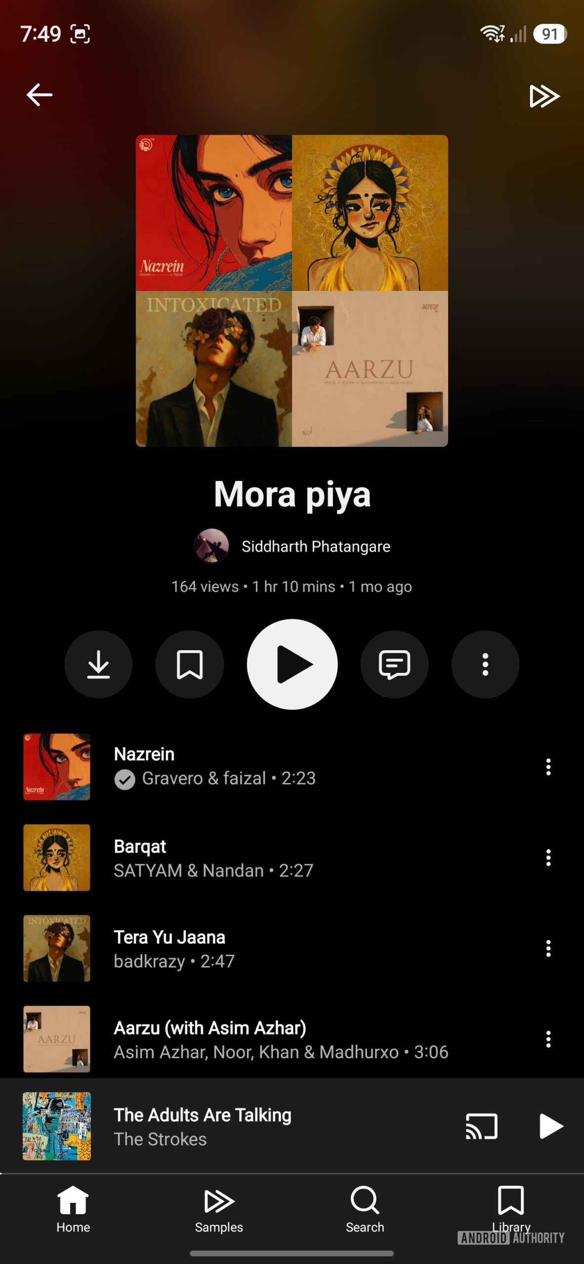 YouTube Music Playlist Old UI