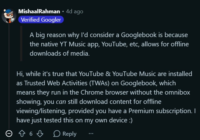 YouTube and YouTube Music run as TWAs on Googlebook YouTube and YouTube Music run as TWAs on Googlebook