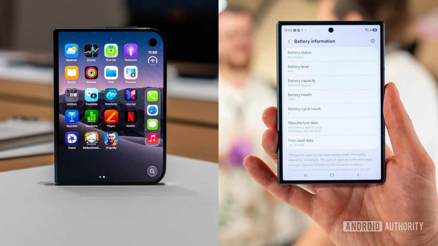 Table Display Two Fold Galaxy Z Fold 8 vs iPhone Duo: One-year total cost breakdown
