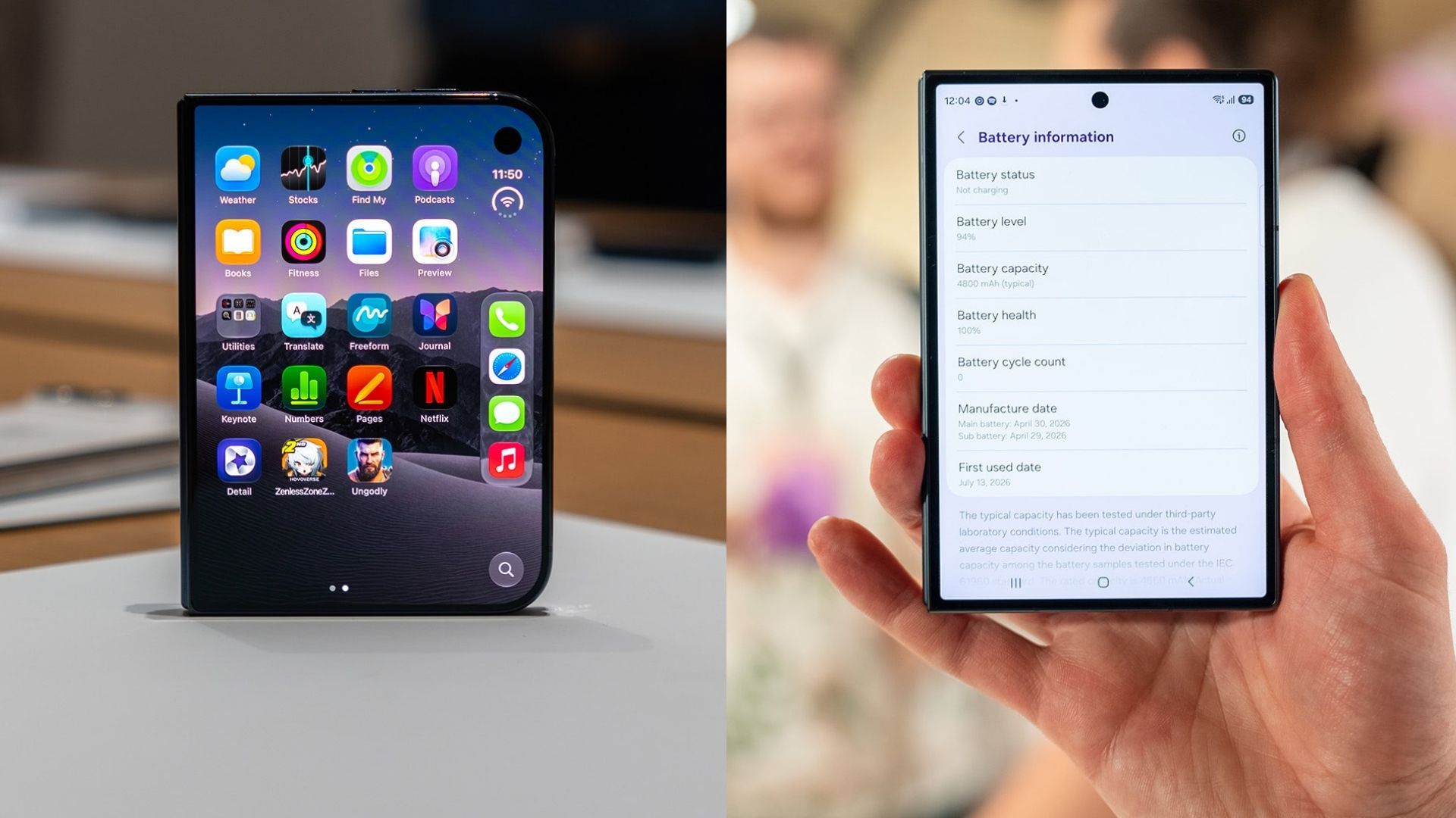 Z Fold 8 vs iPhone Duo 3 Z Fold 8 vs iPhone Duo 3