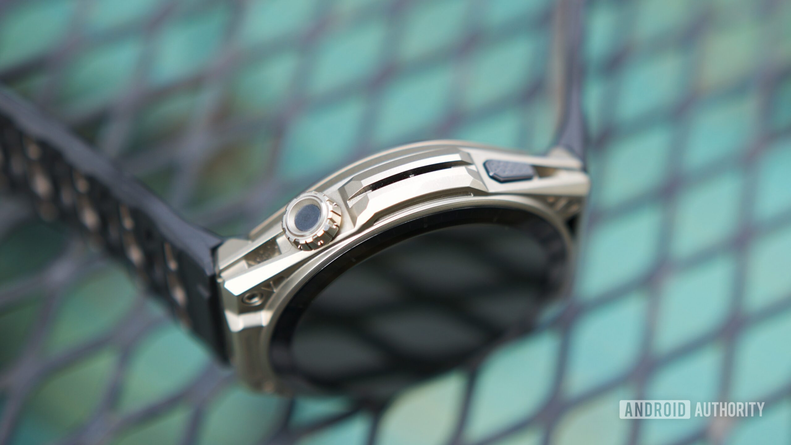 Side view of the Amazfit Balance Ultra.