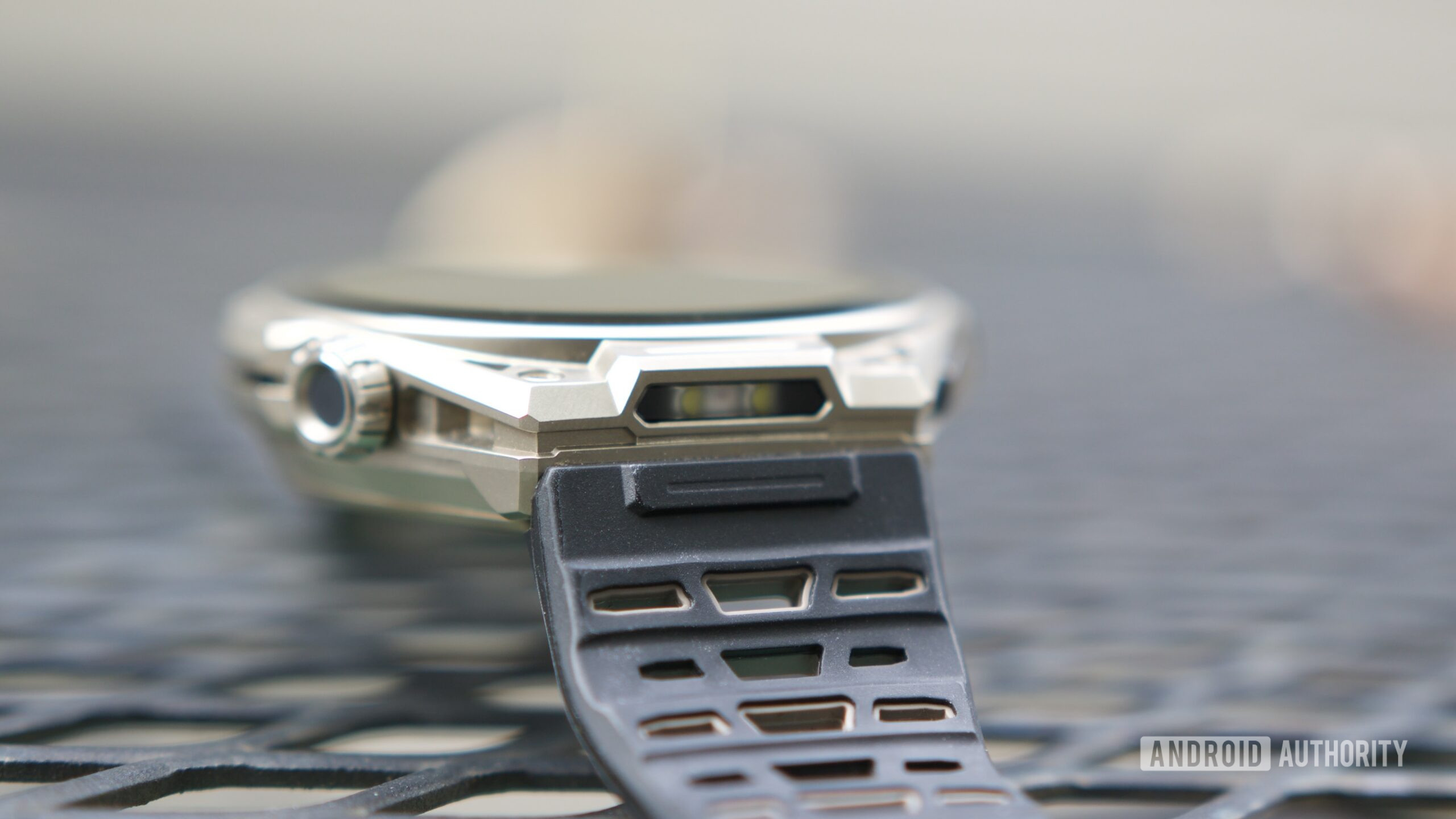 Side view of the Amazfit Balance Ultra.
