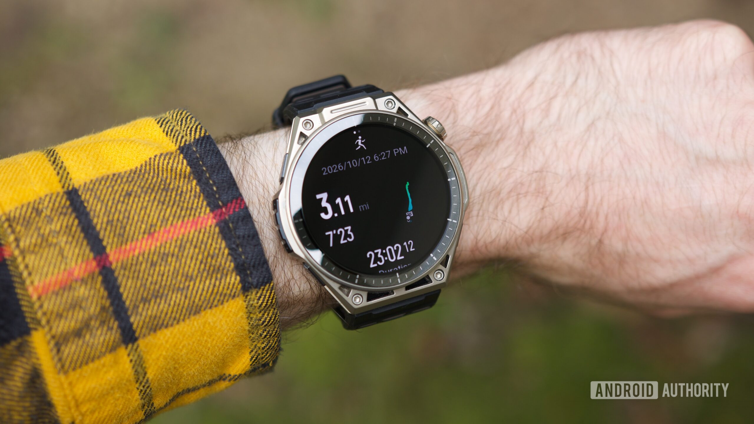 Running workout data on the Amazfit Balance Ultra.