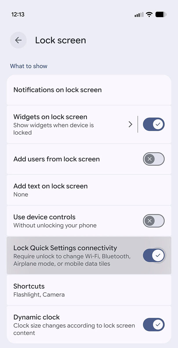 android 17 qpr 3 beta 2 quick settings connectivity tiles lock feature