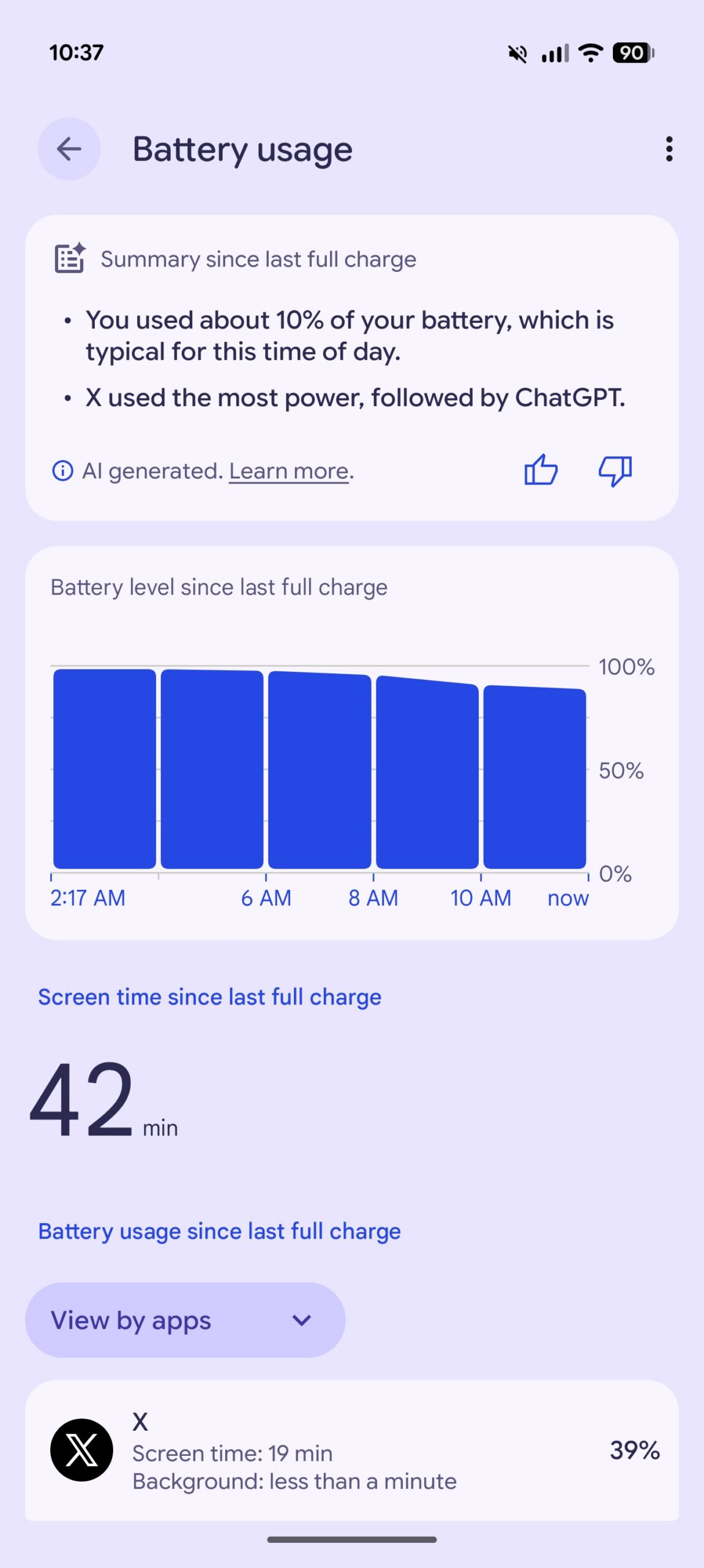 battery summary chatgpt pixel 11 pro xl