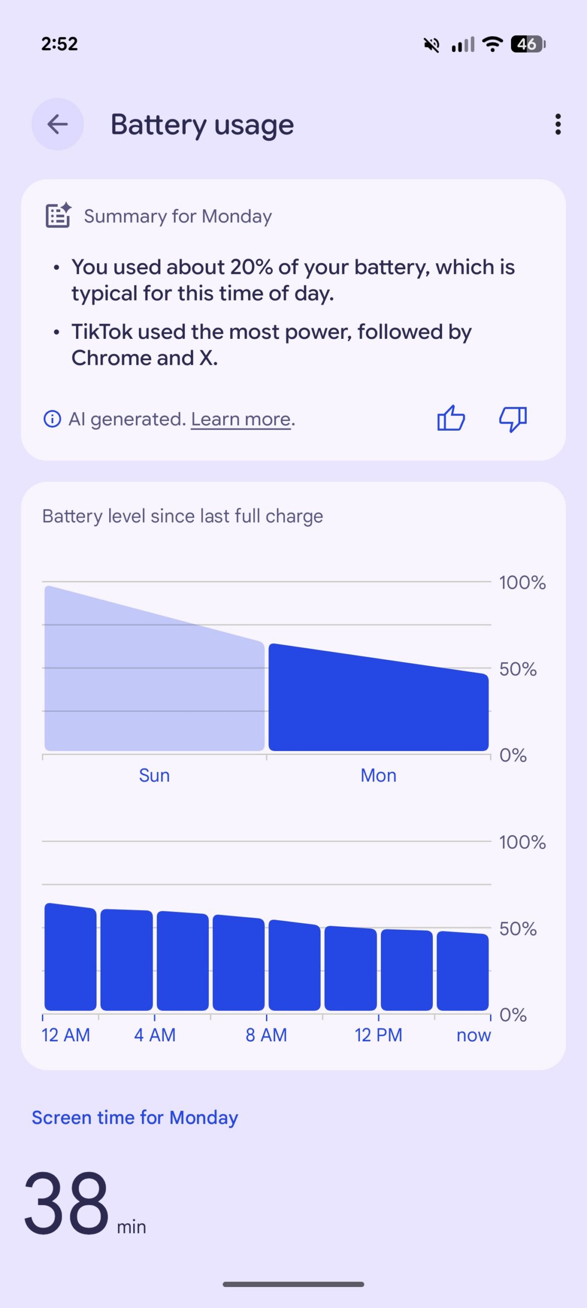 battery summary screenshot pixel 11 pro xl