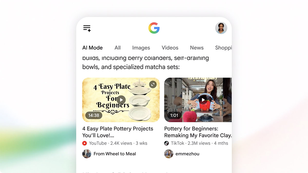 clickable creator profiles google ai search image 1