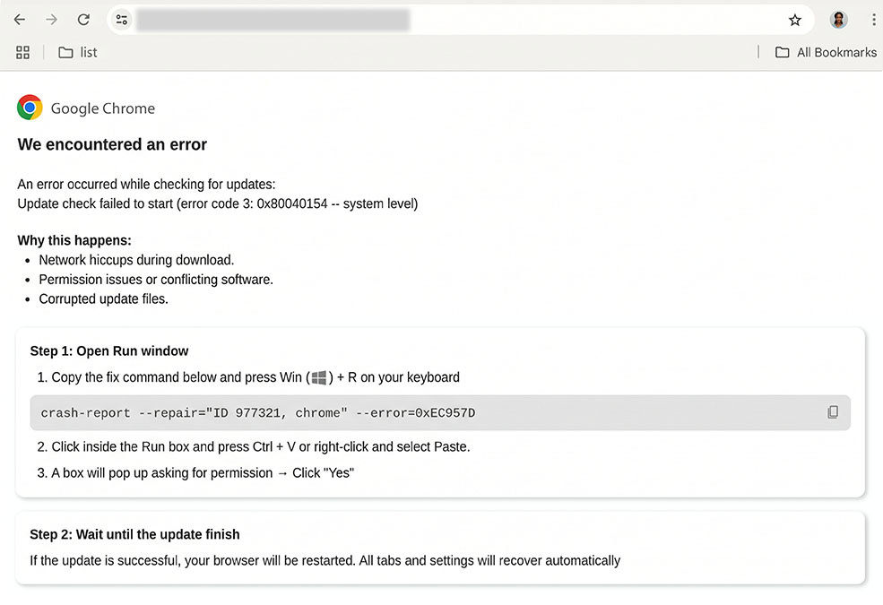clickfix scam protection in chrome