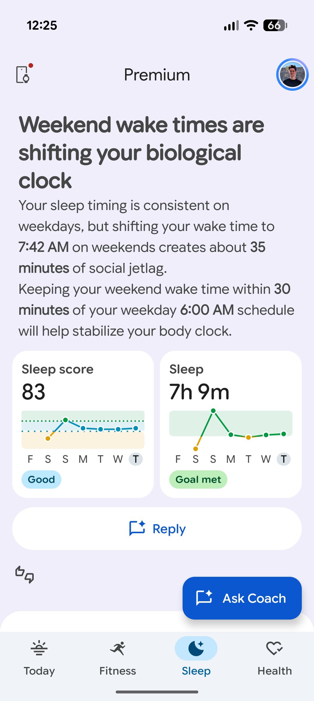 Google Health screenshot.