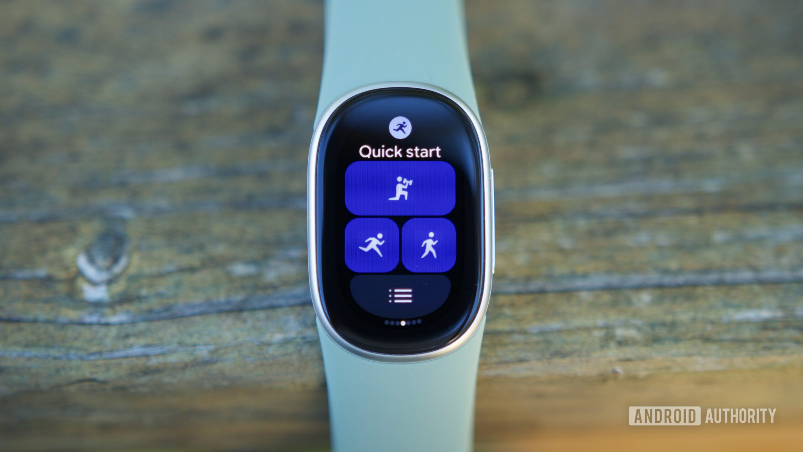 Exercise tile on the Fitbit Edge.