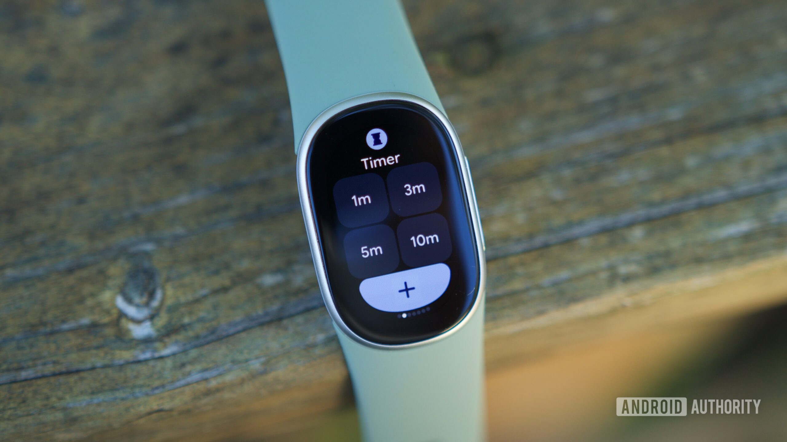 Timer tile on the Fitbit Edge.