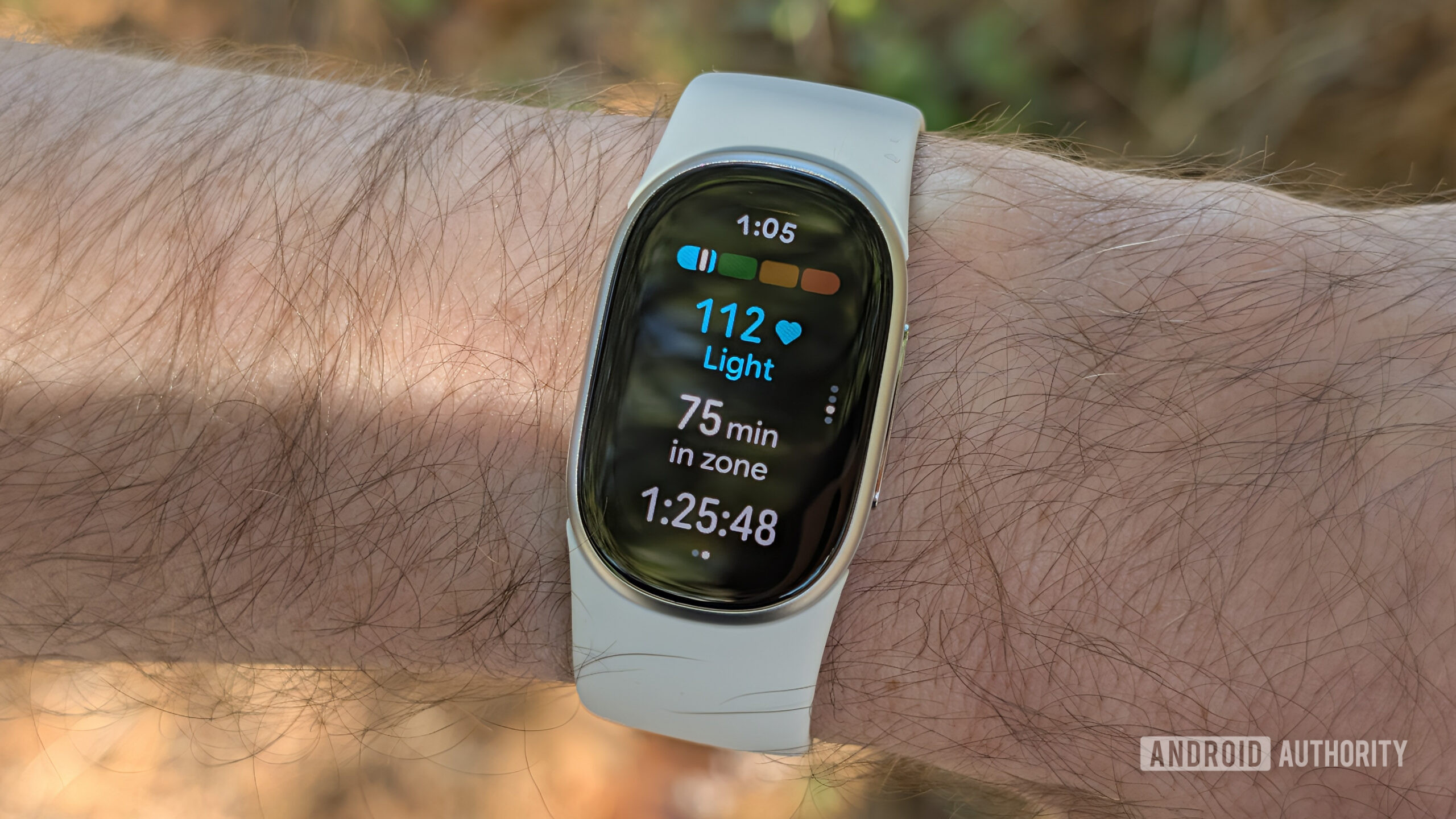 fitbit edge review workout screen Workout screen on the Fitbit Edge.