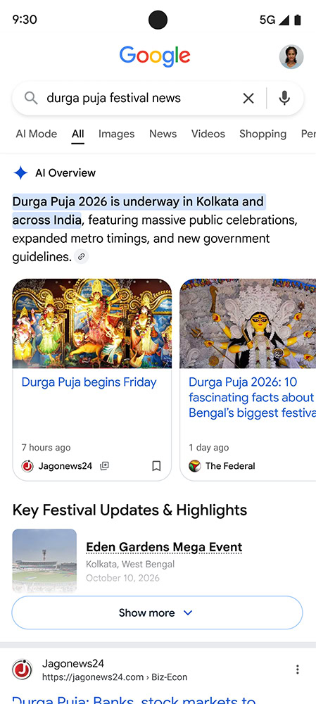google ai search prominent carousel google ai search prominent carousel