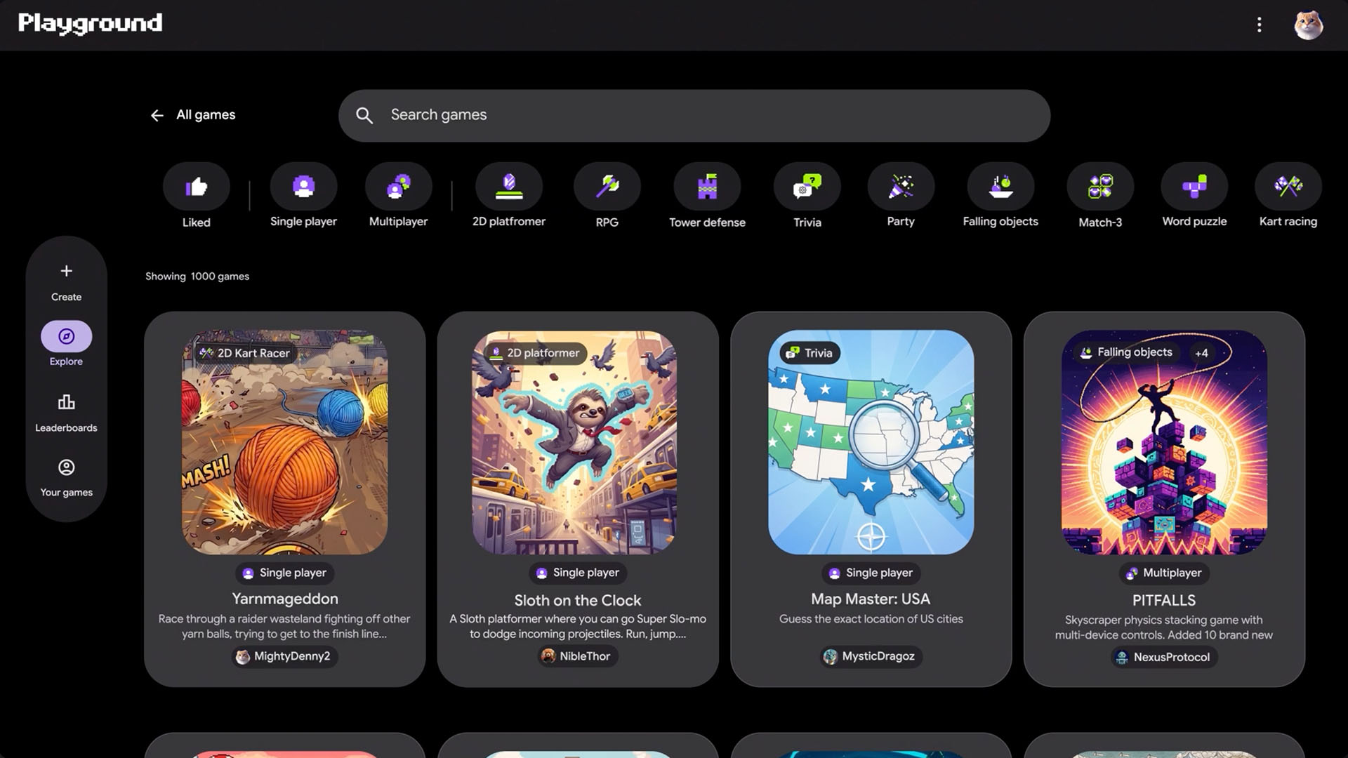 google playground experiment games gallery image