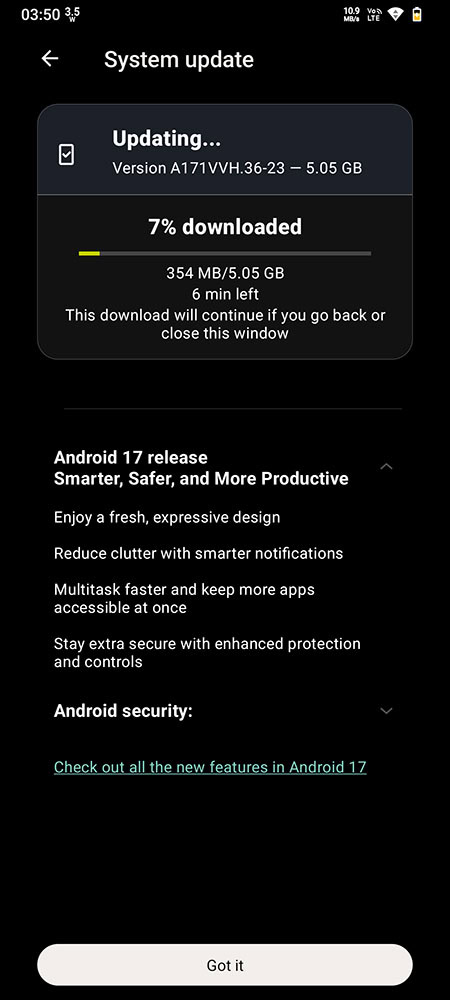 motorola android 17 update edge 60 pro