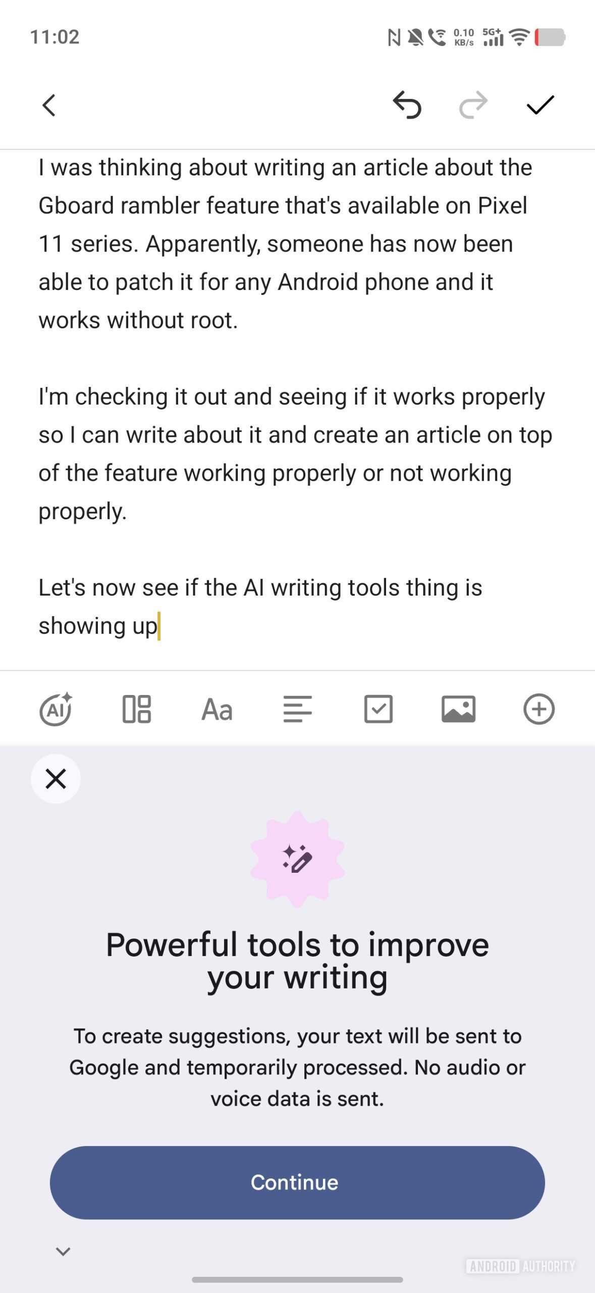 pixelboard gboard rambler mode writing tools image 4