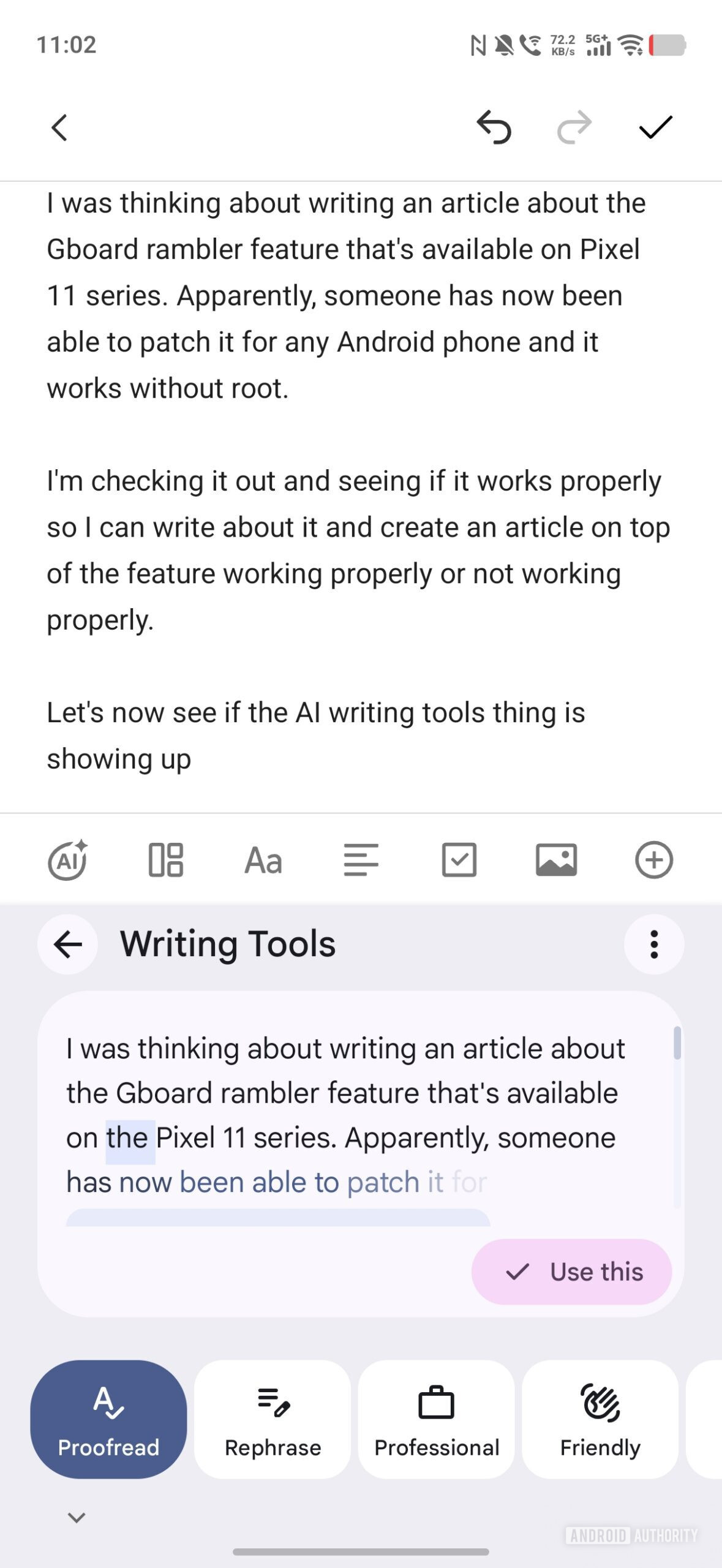 pixelboard gboard rambler mode writing tools image 5