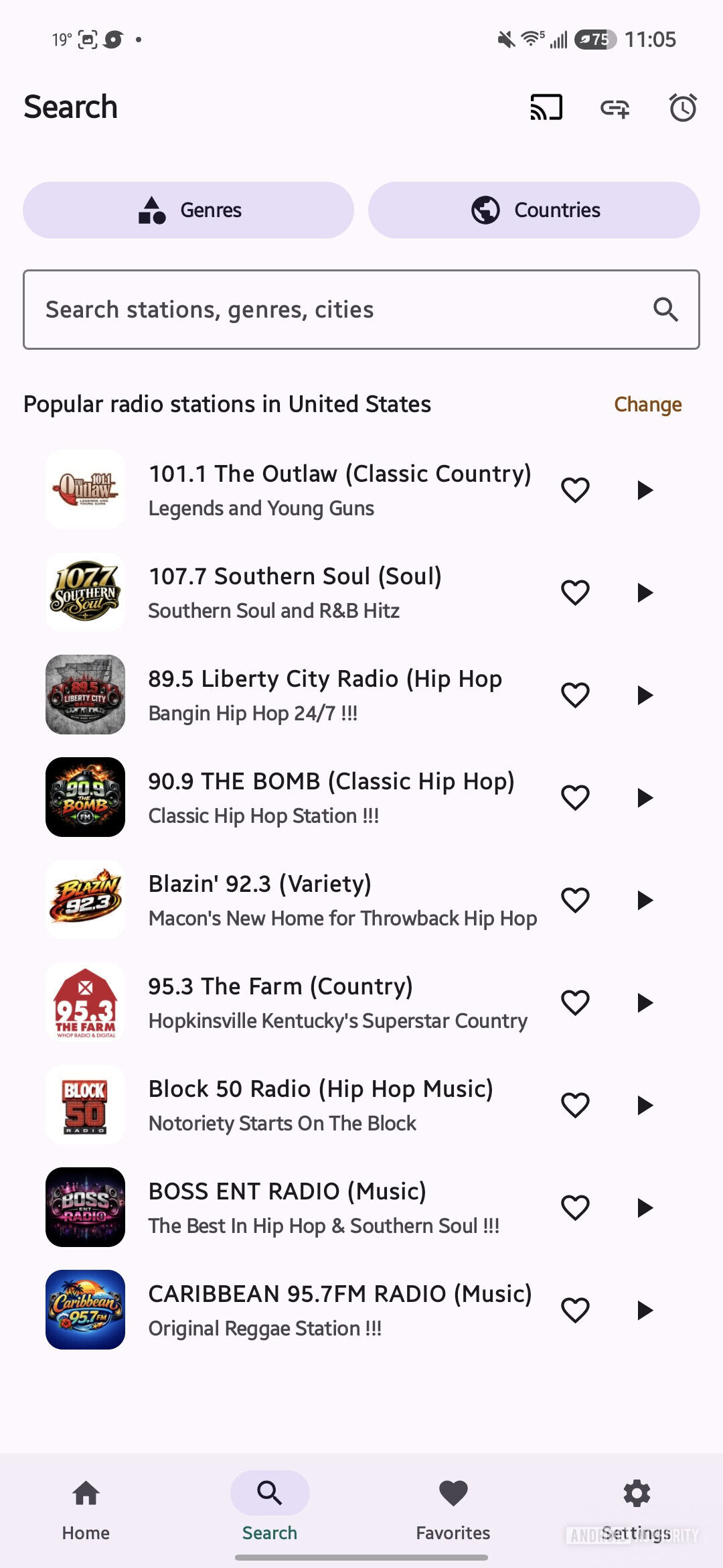 radio addict android app screenshot 2
