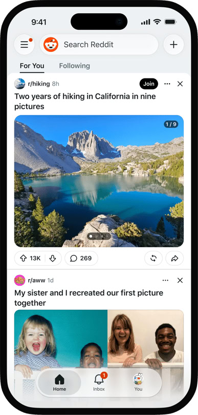reddit for you feed