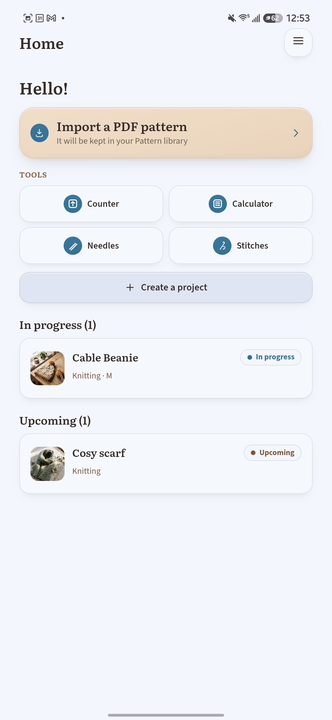 rowtine android app screenshot 1