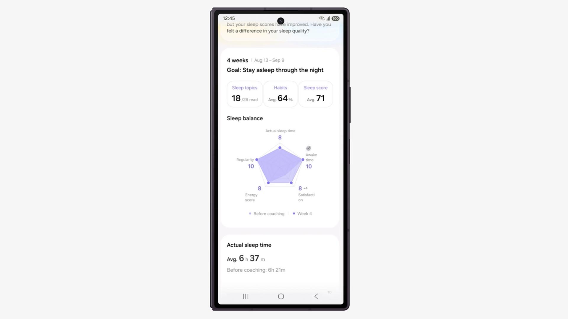 samsung health app updated sleep balance chart samsung health app updated sleep balance chart