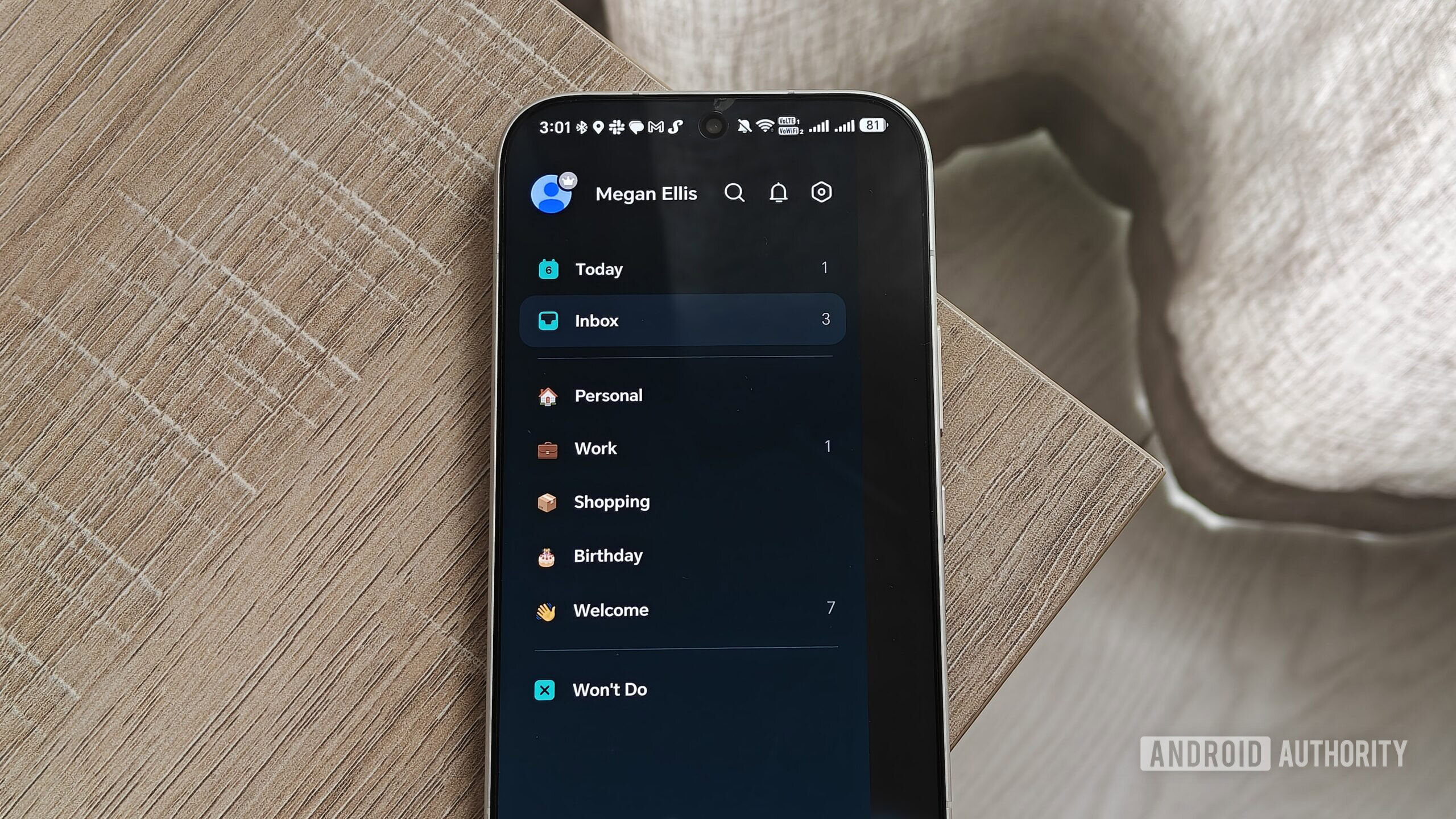 the ticktick app on a smartphone the ticktick app on a smartphone