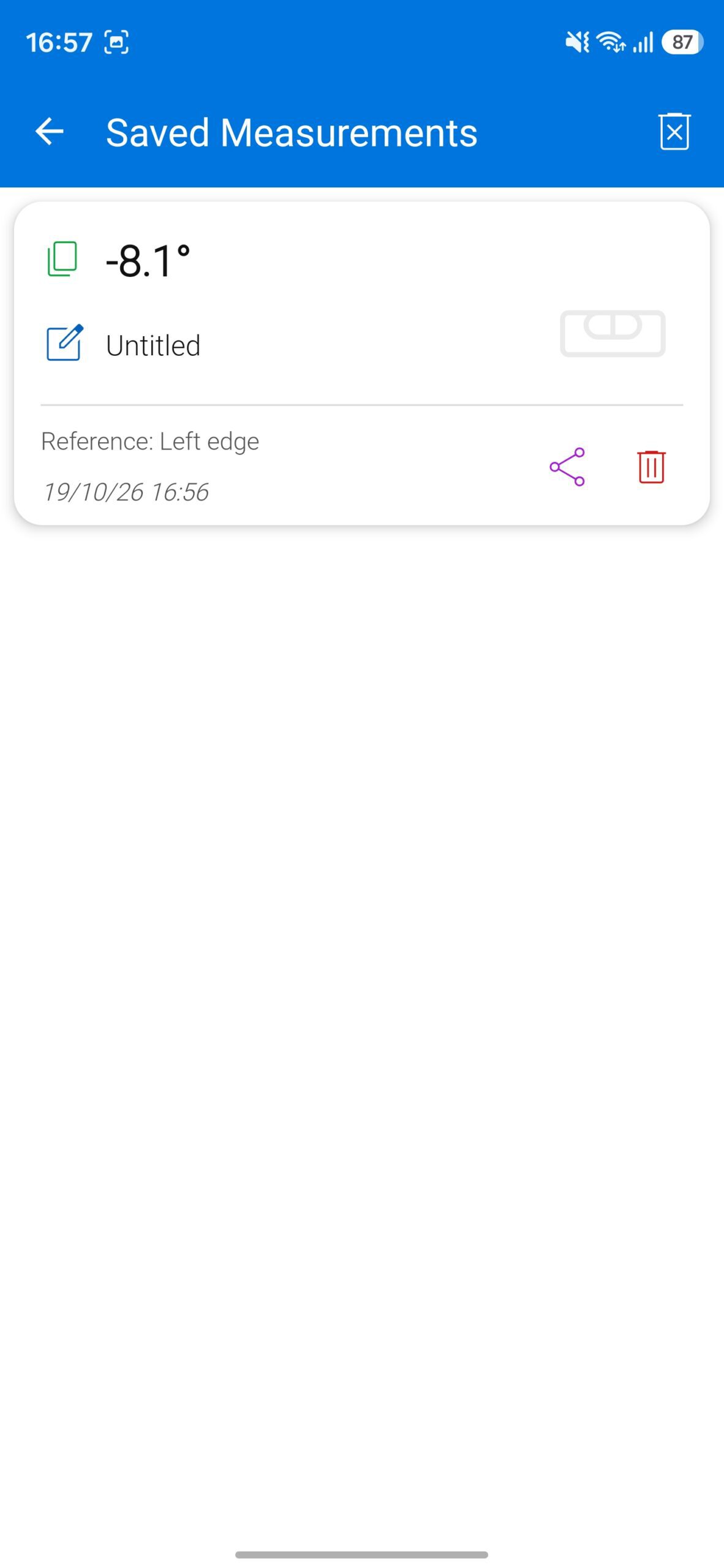using bubble level android app 1