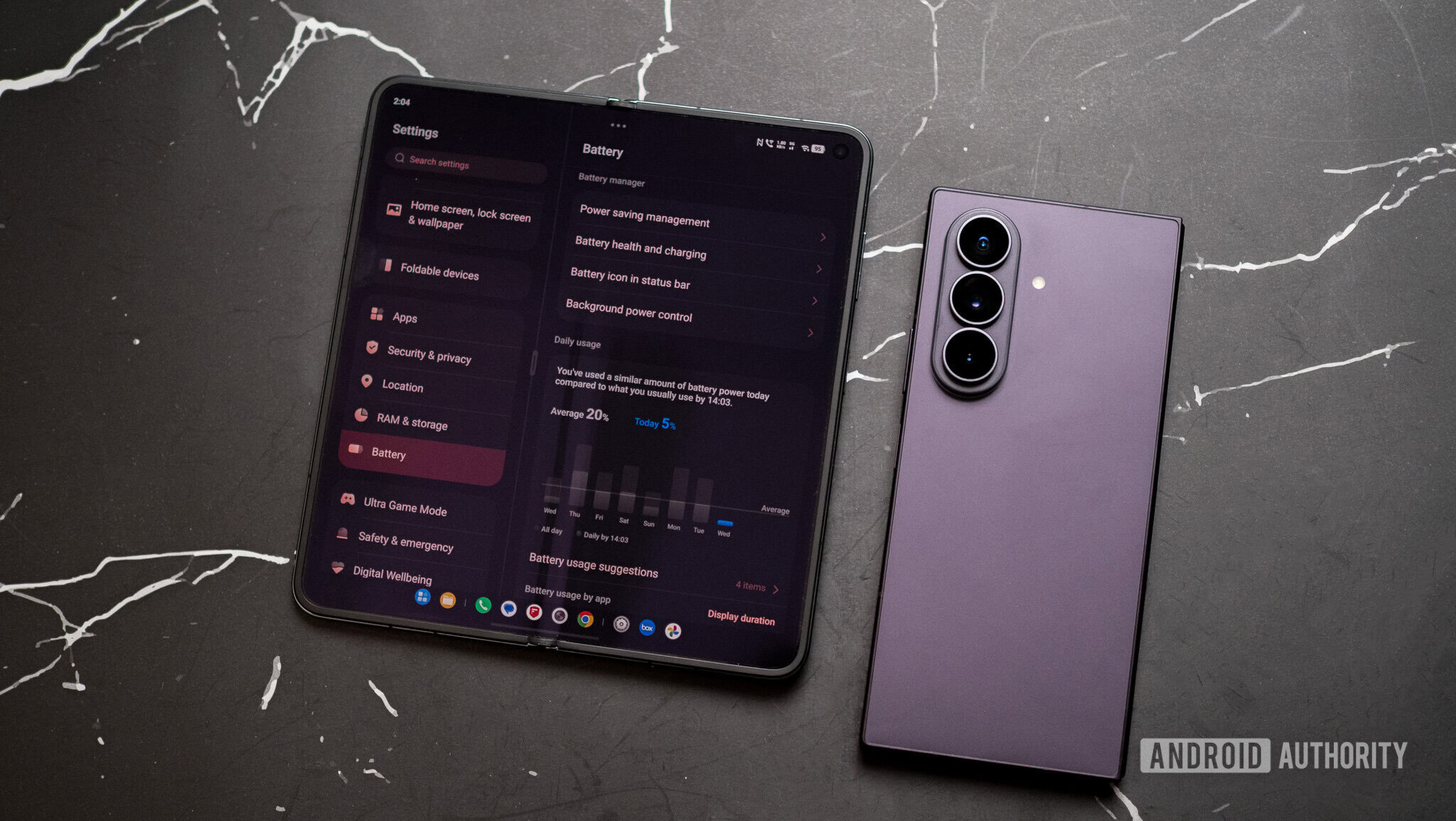 Vivo X Fold 6 on a table next to Galaxy Z Fold 8 Ultra