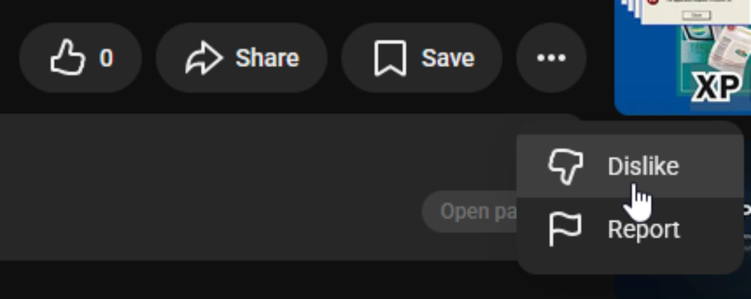 youtube dislike button hidden