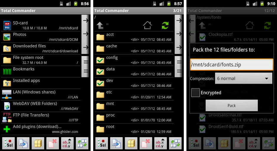 encrypted zip file android