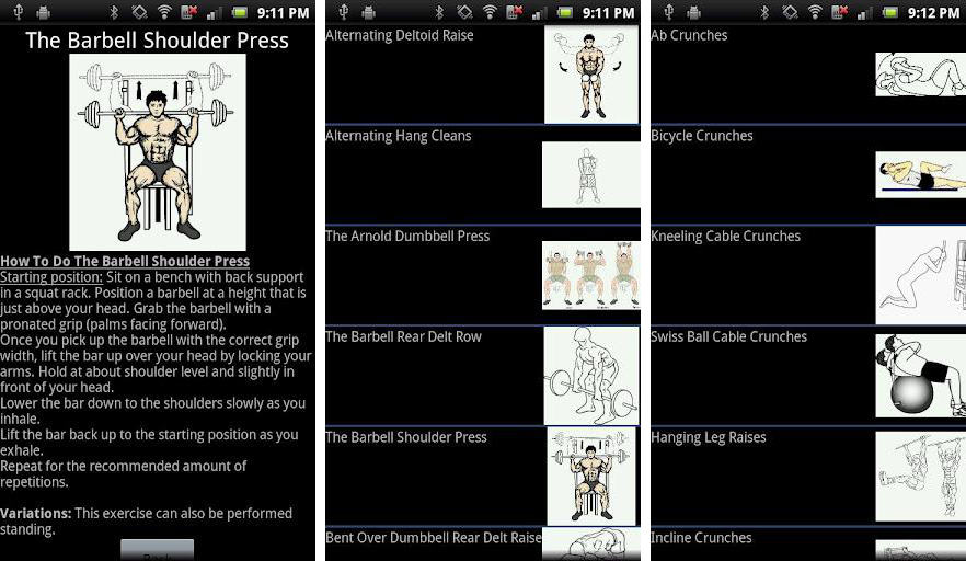 Gym Exercise Chart For Abs