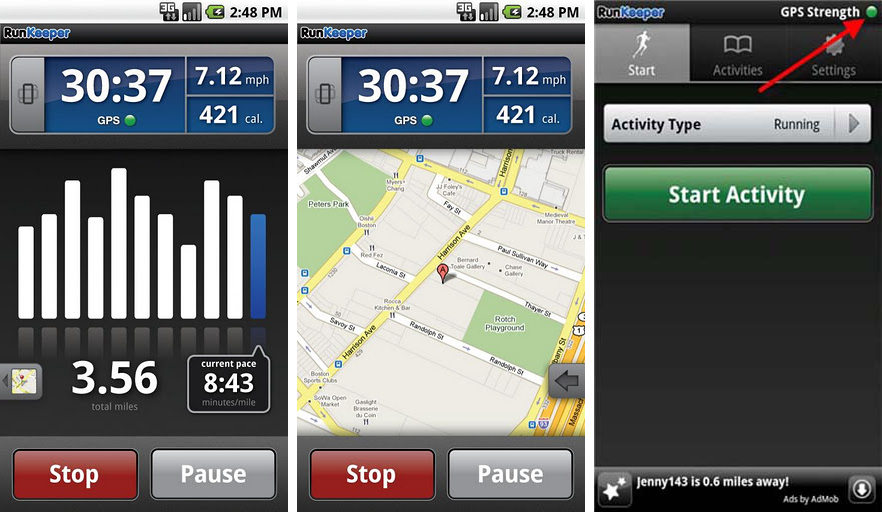 running app update problems